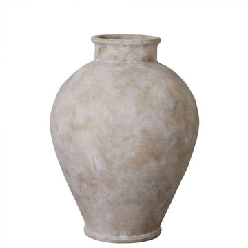 Anna kerámia váza 48cm antik világosbarna