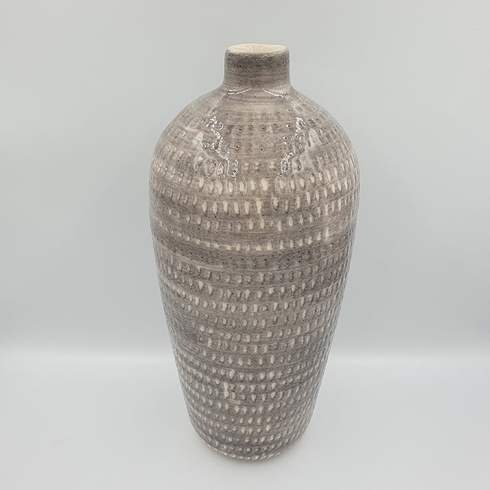 Cassandra kerámia váza 35cm sötétszürke