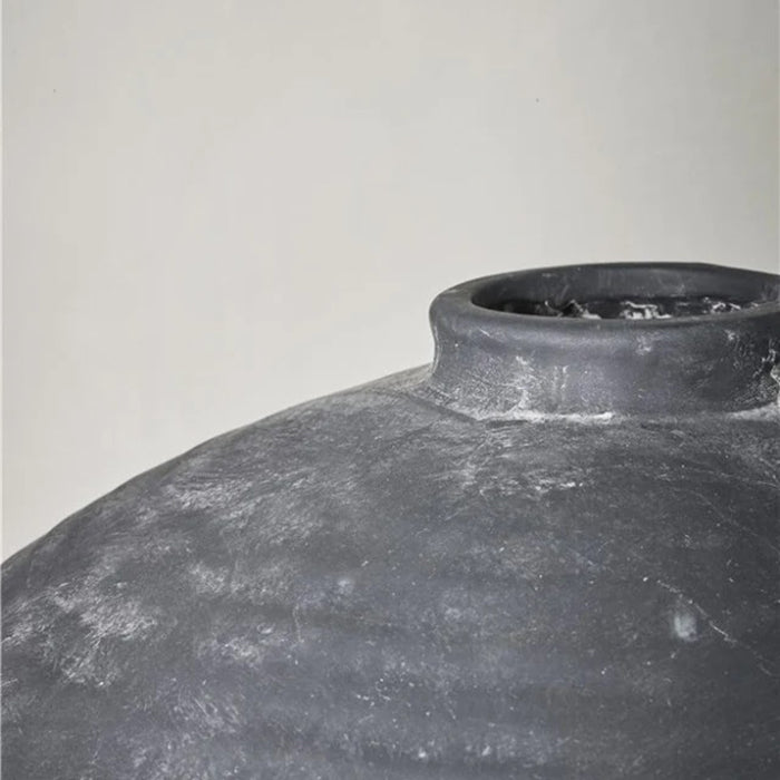 Catia kerámia dekorációs váza 38cm antik fekete