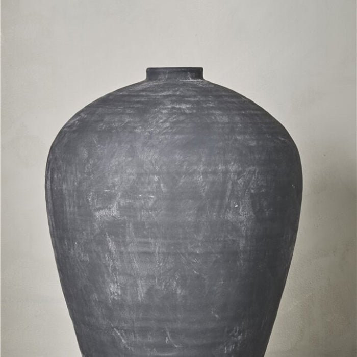 Catia kerámia dekorációs váza 57cm antik fekete