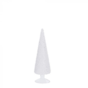 Cristelle üveg karácsonyfa 30cm fehér