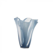 Domia üveg váza 25cm kék