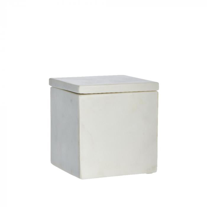 Ellia márvány doboz 12x12cm fehér