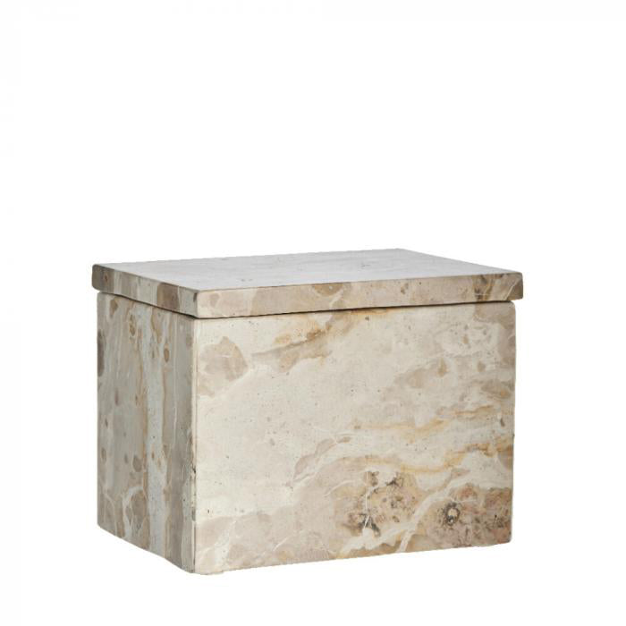 Ellia márvány doboz 16.5x11.5cm világosbarna