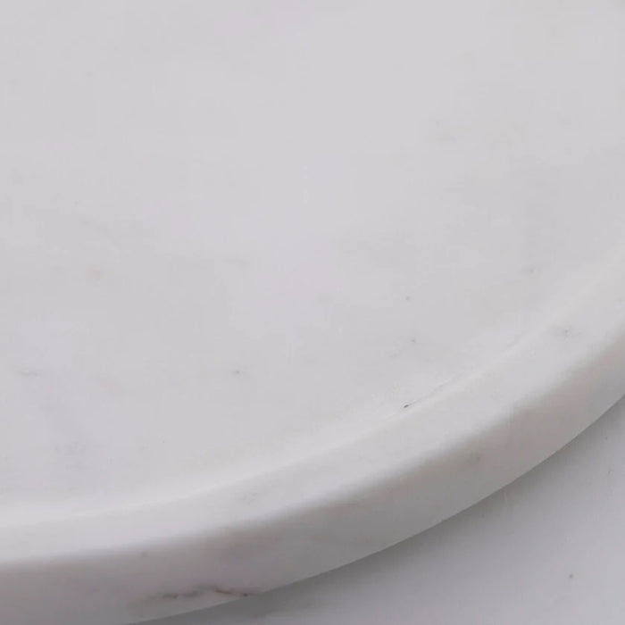Ellia márvány tálca Ø40cm fehér