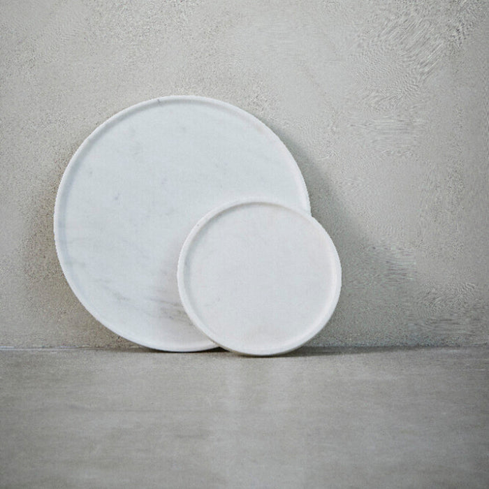 Ellia márvány tálca Ø40cm fehér