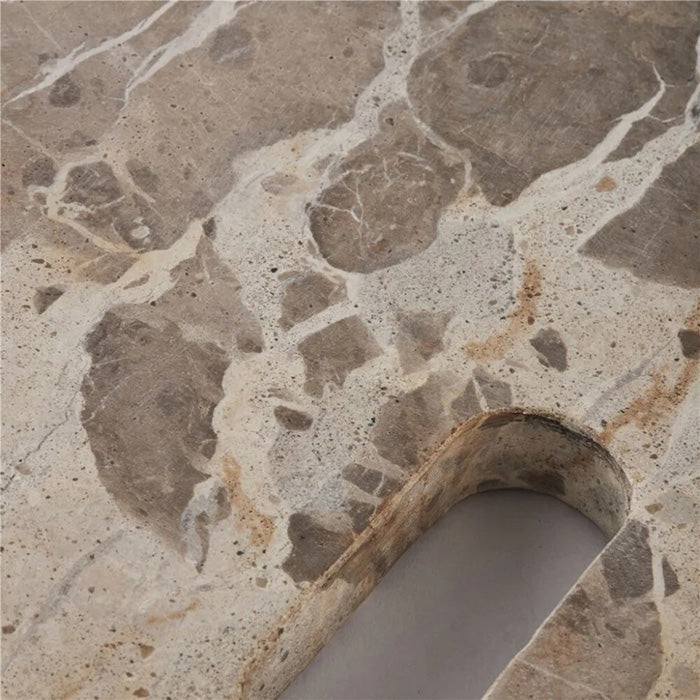 Ellia márvány vágódeszka 45x30cm barna