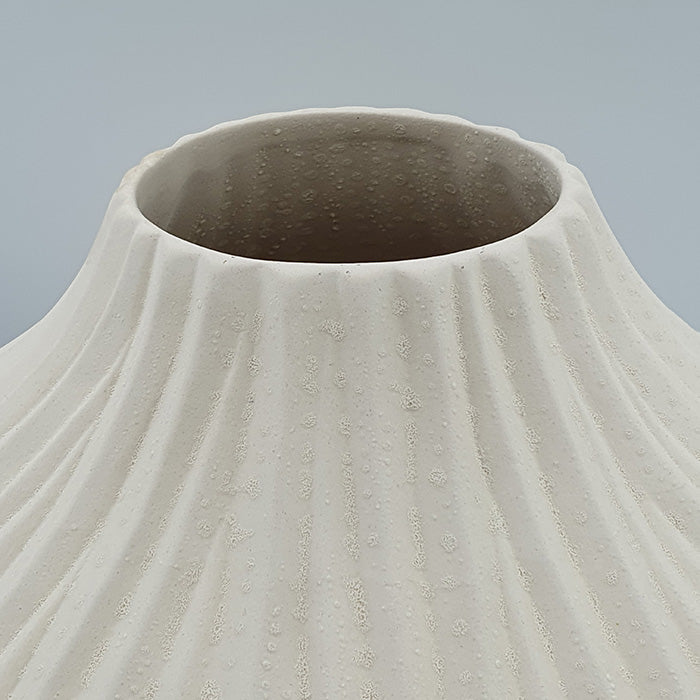 Esmia dekorációs váza 34.5cm törtfehér