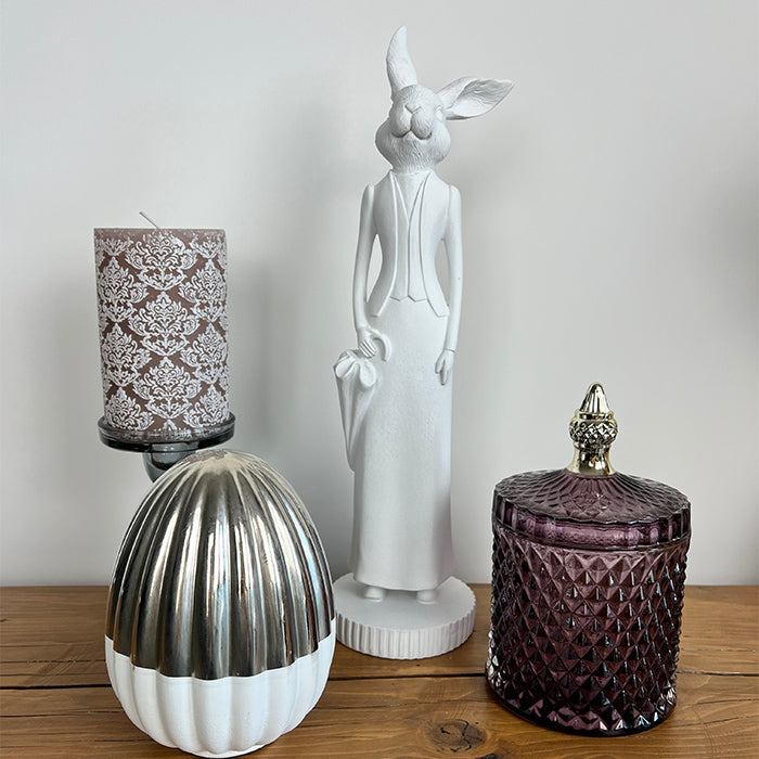 Evienne tojás 15cm ezüst
