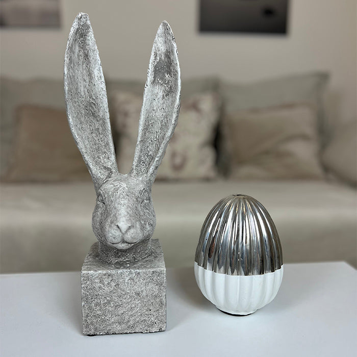 Evienne tojás 15cm ezüst
