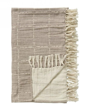 Lene Bjerre A00010229 takaró Rinna takaró 170x130cm bézs - Freyja Home Decor
