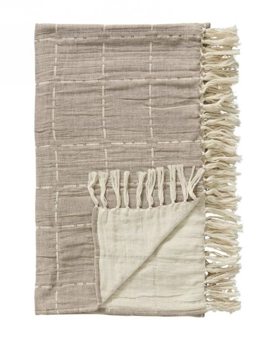 Lene Bjerre A00010229 takaró Rinna takaró 170x130cm bézs - Freyja Home Decor