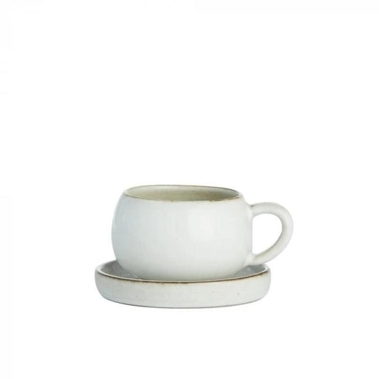 Lene Bjerre A00010391 bögre/csésze Amera kávéscsésze 5x9cm fehér homok - Freyja Home Decor