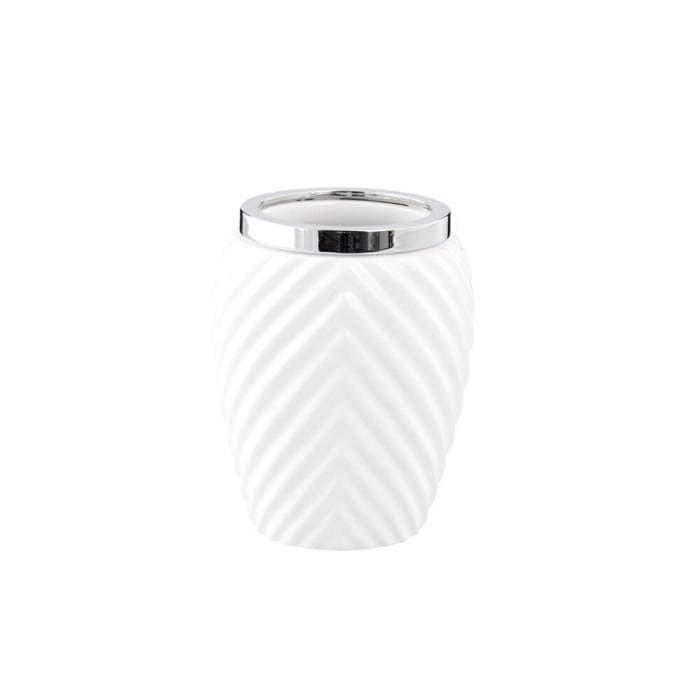 Lene Bjerre A00011598 pohár Milda pohár 11cm fehér - Freyja Home Decor