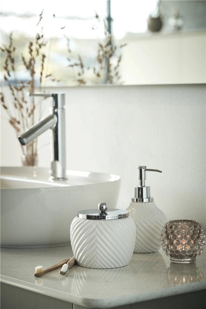 Lene Bjerre A00011618 edény Milda tárolóedény 12cm fehér - Freyja Home Decor