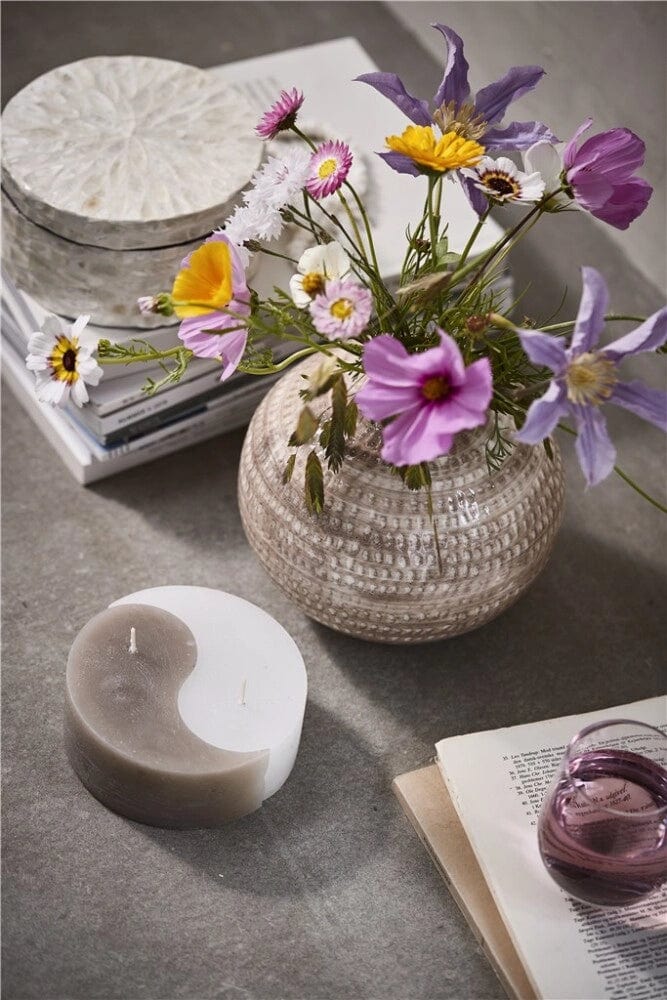 Lene Bjerre A00012222 váza Cassandra váza 15.5cm világosbarna - Freyja Home Decor