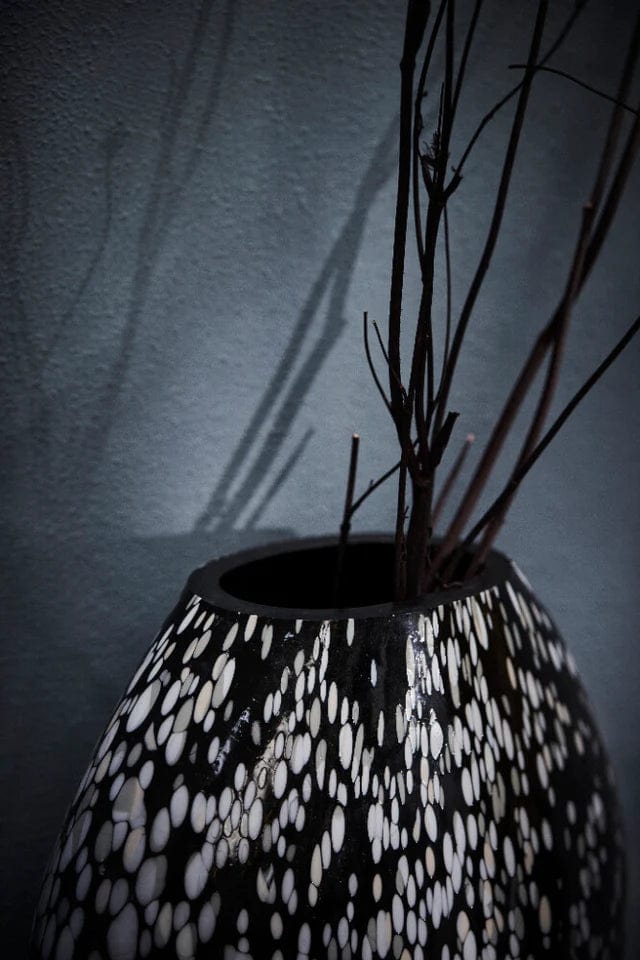 Lene Bjerre A00016276 váza Millie váza 17cm fekete - Freyja Home Decor