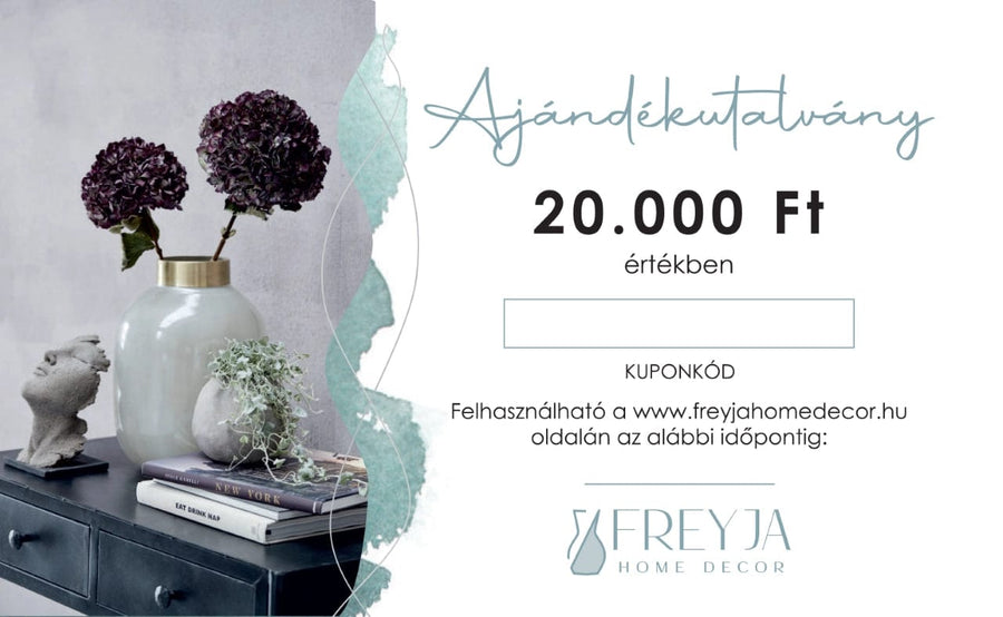 Lene Bjerre AJUNY20000 ajándékutalvány Ajándékutalvány 20.000Ft (nyomtatott) - Freyja Home Decor