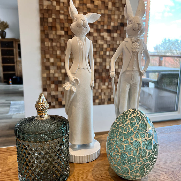Miya díszüveg 17.5cm gránitzöld