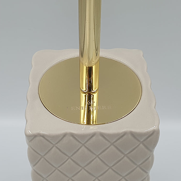 Portia kerámia WC-kefe 39cm karamell