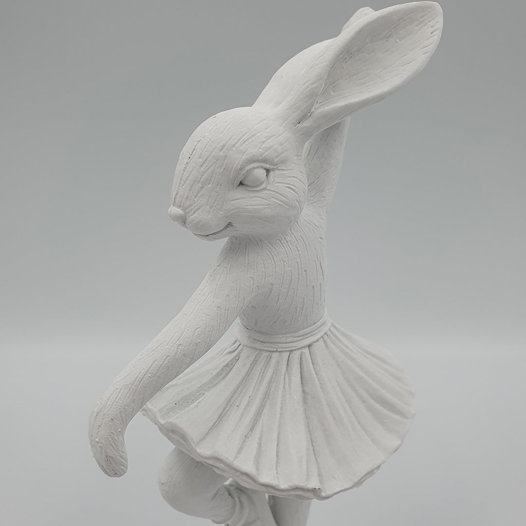 Semina balerina nyúl figura 20cm fehér
