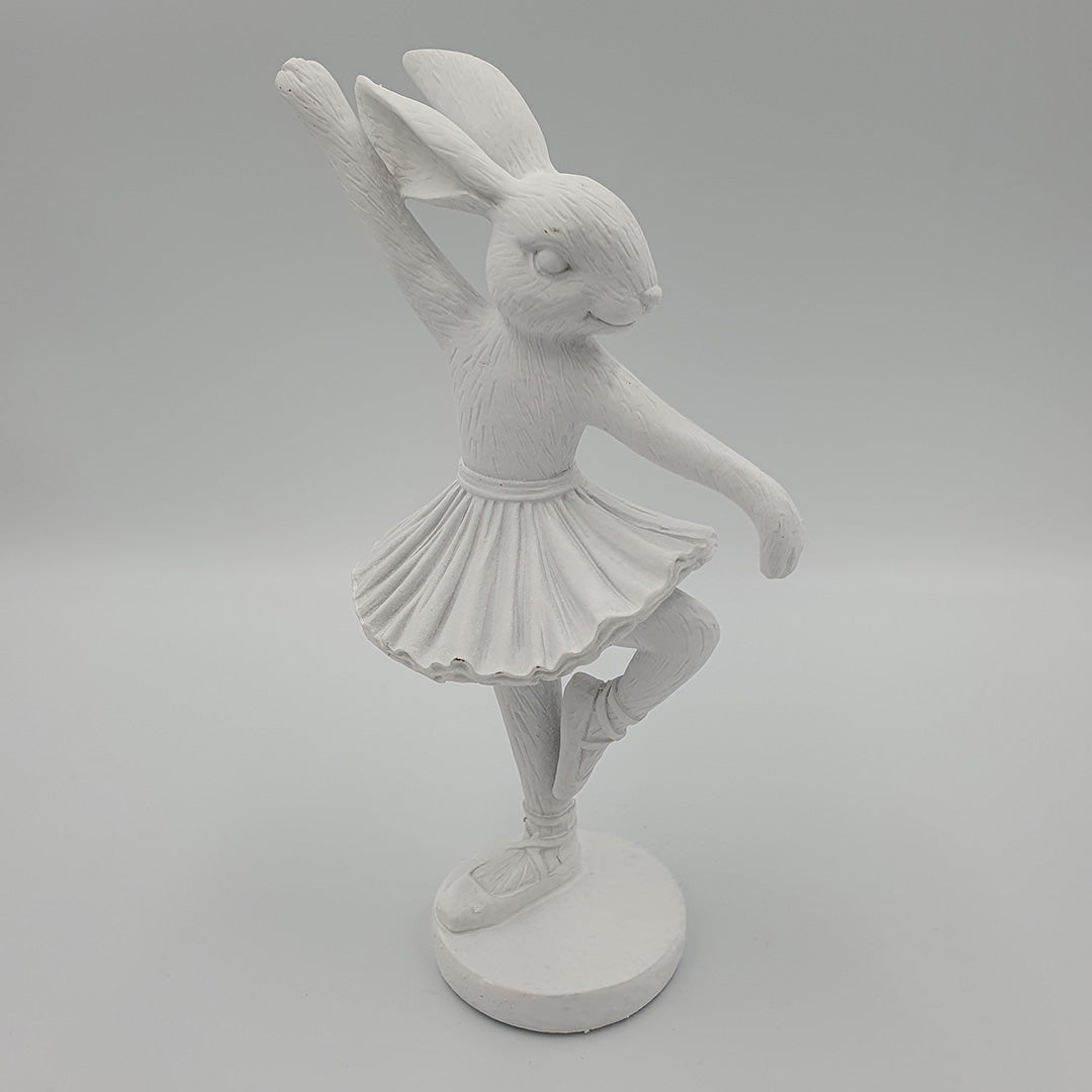 Semina balerina nyúl figura 20cm fehér