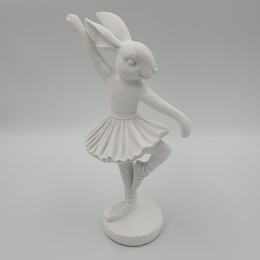 Semina balerina nyúl figura 20cm fehér