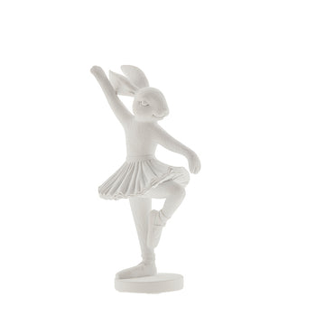 Semina balerina nyúl figura 20cm fehér