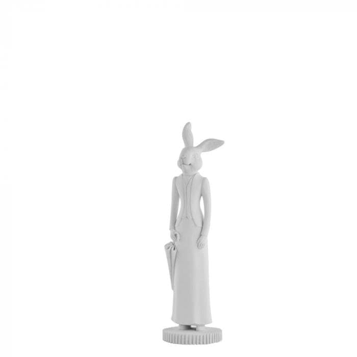Semina lány nyúl figura 25cm fehér