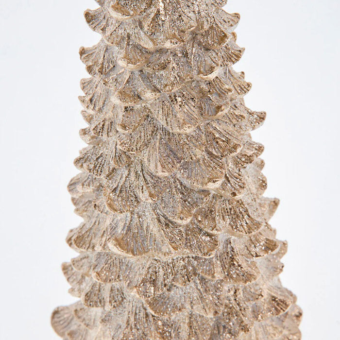 Semise karácsonyfa 33cm világos arany