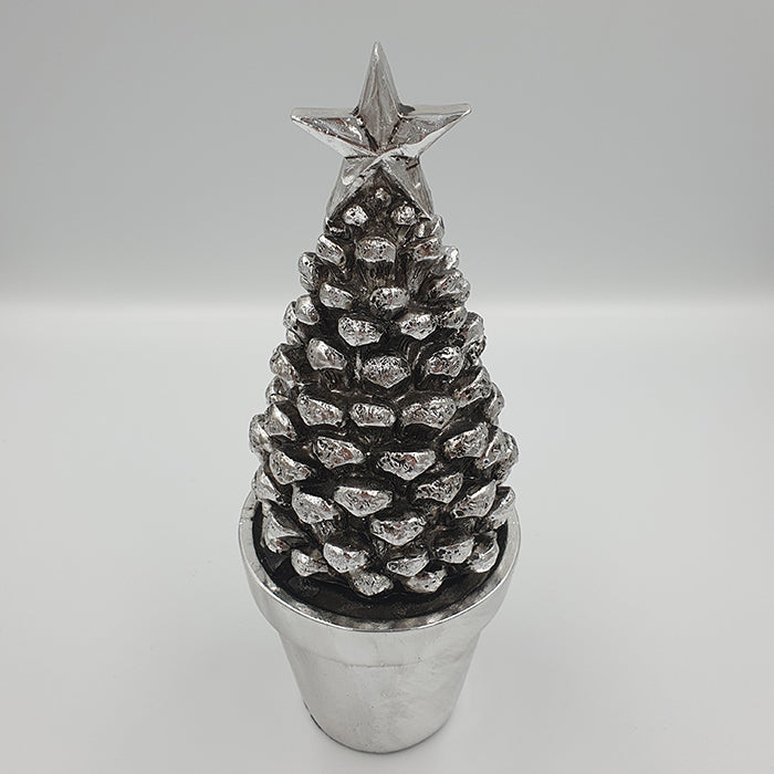 Serafina karácsonyfa 23cm antik ezüst