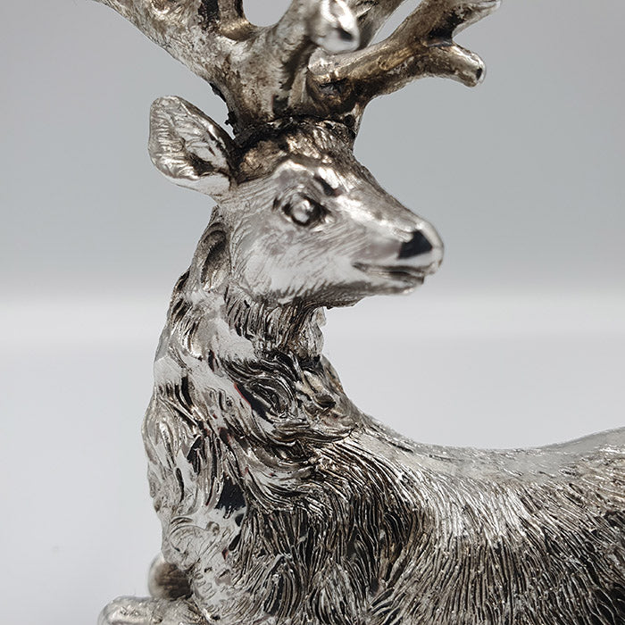 Serafina rénszarvas 10cm antik ezüst
