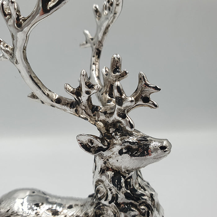 Serafina rénszarvas 14cm antik ezüst