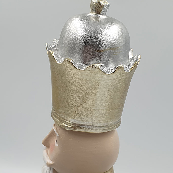 Tinsie diótörő figura 29.5cm fehér
